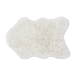 Tapis en laine mouton blanc 75x110 cm woolly - lorena canals