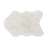 Tapis en laine mouton blanc 75x110 cm woolly - lorena canals