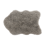 Tapis en laine mouton gris 75x110 cm - lorena canals