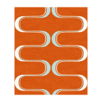 Tapis en laine et soie v�g�tale orange 300x250cm baptiste - son - tapis