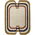 Tapis en laine tuft�e beige 200x290cm papillon - edito