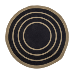 Tapis lune noir seagrass - bloomingville