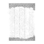 Tapis � motifs en coton 300x200 cm oivia - bloomingville