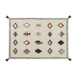 Tapis � motif multicolore 200x140 cm naador - lorena canals