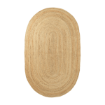 Tapis ovale naturel en jute 140x240 cm eternal - ferm living