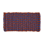 Tapis paillasson en fibre de coco marron et bleu 40x80cm - hay