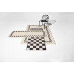 Tapis rectangulaire de jardin en polypropyl�ne cr�me 80x200cm carpretty catwalk - fatboy