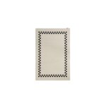 Tapis rectangulaire de jardin en polypropyl�ne cr�me160x130cm carpretty petit - fatboy