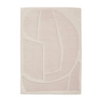 Tapis rectangulaire en laine blanc cass� 250x360cm sail - edito
