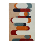 Tapis rectangulaire en laine orange 120x170cm sonate - edito