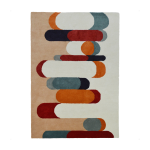 Tapis rectangulaire en laine orange 160x230 cm sonate - edito