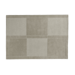 Tapis rectangulaire en laine tuft� � la main damier gris chaud 170x240cm level - normann copenhagen
