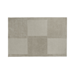Tapis rectangulaire en laine tuft� � la main damier gris chaud 200x300cm level - normann copenhagen