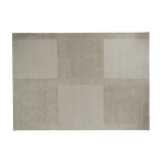 Tapis rectangulaire en laine tuft� � la main damier gris chaud 250x350cm level - normann copenhagen