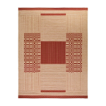 Tapis rectangulaire en tissage rouge 300x230 cm guna 03 - gervasoni