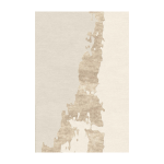 Tapis rectangulaire tuft� en laine et soie v�g�tale beige 200x300cm max - son - tapis