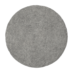 Tapis rond en laine gris marbr� 120 cm carl - myfelt