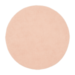 Tapis rond en laine rose 120 cm merle - myfelt
