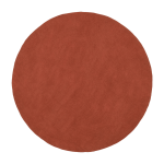 Tapis rond en laine rouge brique 180 cm lora - myfelt