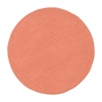 Tapis rond en laine saumon 120 cm lea - myfelt