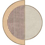 Tapis rond en laine et soie v�g�tale 250 cm raf - son - tapis