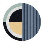 Tapis rond en laine et soie v�g�tale 250cm karin - son - tapis