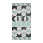 Tapis en vinyle bleu 140x70cm bulb - edito