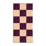 Tapis en vinyle prune 140x70cm damier - edito
