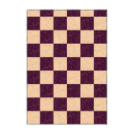 Tapis en vinyle prune 200x140cm damier - edito