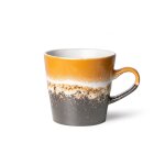 Tasse � caf� en gr�s orange 270ml americano vaisselle 70s - hkliving