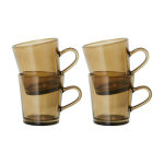 Tasses � caf� mud brown (lot de 4) - - hkliving