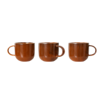 Tasse � caf� en porcelaine orange br�l�e - hkliving