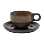 Tasse � caf� et soucoupe indi grey 13x6cm surface - serax