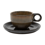 Tasse � caf� et soucoupe indi grey 13x6cm surface - serax