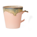 Tasse � cappuccino en gr�s rose 8, 5cm blossom - hkliving