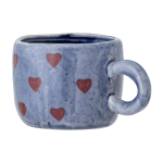 Tasse � espresso en gr�s bleu coeur nini - bloomingville