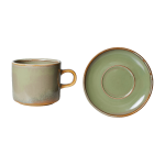 Tasse et soucoupe vert mousse - hkliving