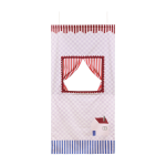 Th��tre � accrocher en coton bio lilas 74x150x2cm checks sweet home vibes - nobodinoz
