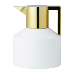 Thermos en plastique blanche et dor�e 1l geo vacuum - normann copenhagen