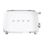Toaster 2 fentes extra larges blanc ann�es 50 - smeg