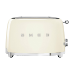 Toaster 2 fentes extra larges cr�me ann�es 50 - smeg
