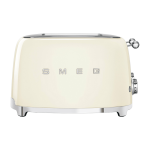 Toaster 4 fentes extra larges cr�me ann�es 50 - smeg
