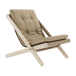 Transat en h�tre et tissu beige boogie - karup design