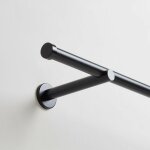 Tringle � rideaux �2, 9 x 180 cm noir mat alma - madura