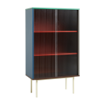 Vaisselier en bois multi et portes vitr�es colour cabinet - hay