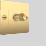 Variateur 1g laiton 250w dimmer - buster + punch