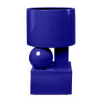 Vase en c�ramique bleu cobalt 28x25x43cm vector - versmissen