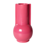 Vase en c�ramique rose vif - hkliving