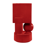 Vase en c�ramique rouge bordeaux 23x22x43cm vector - versmissen