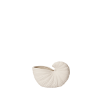 Vase coquillage en gr�s blanc mate 23 x 11, 5 x 16 cm shell - ferm living